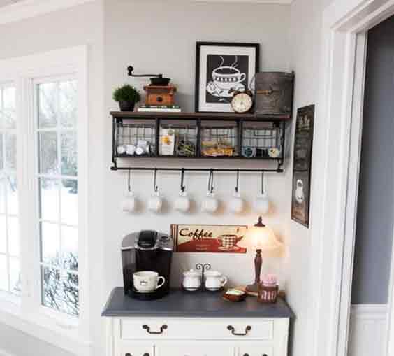 Install Coffee Station and style lifeless corners