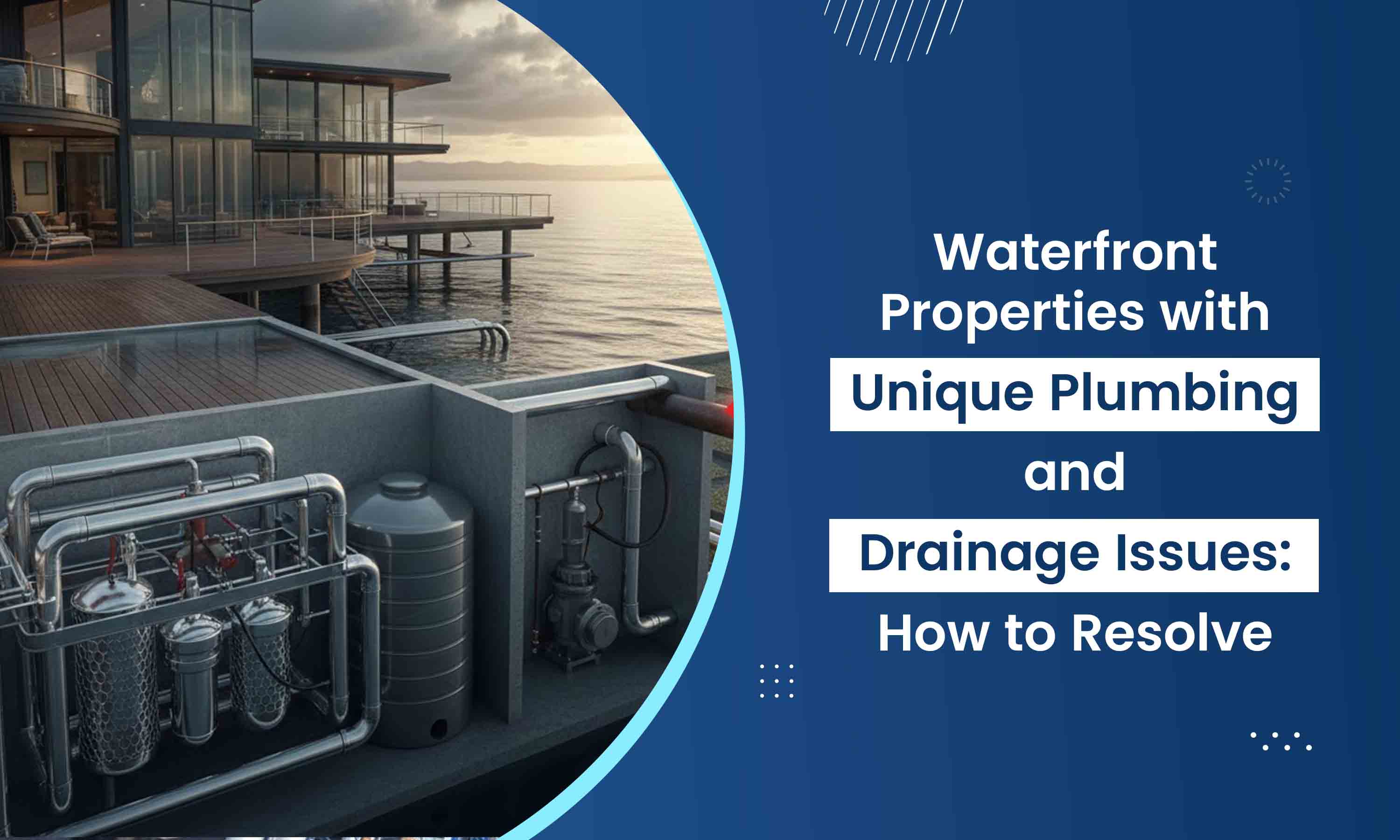 Waterfront-Properties-with-Unique-Plumbing-and-Drainage-Issues-How-to-Resolve